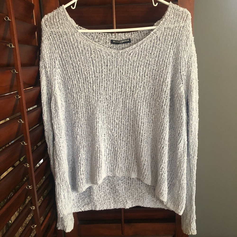 Brandy Melville Knit Sweater ~baby blue~